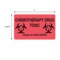 Nevs Chemotherapy Drug Toxic 2-7/16" x 4" Flr Red w/Black P-0676 - alternate 2